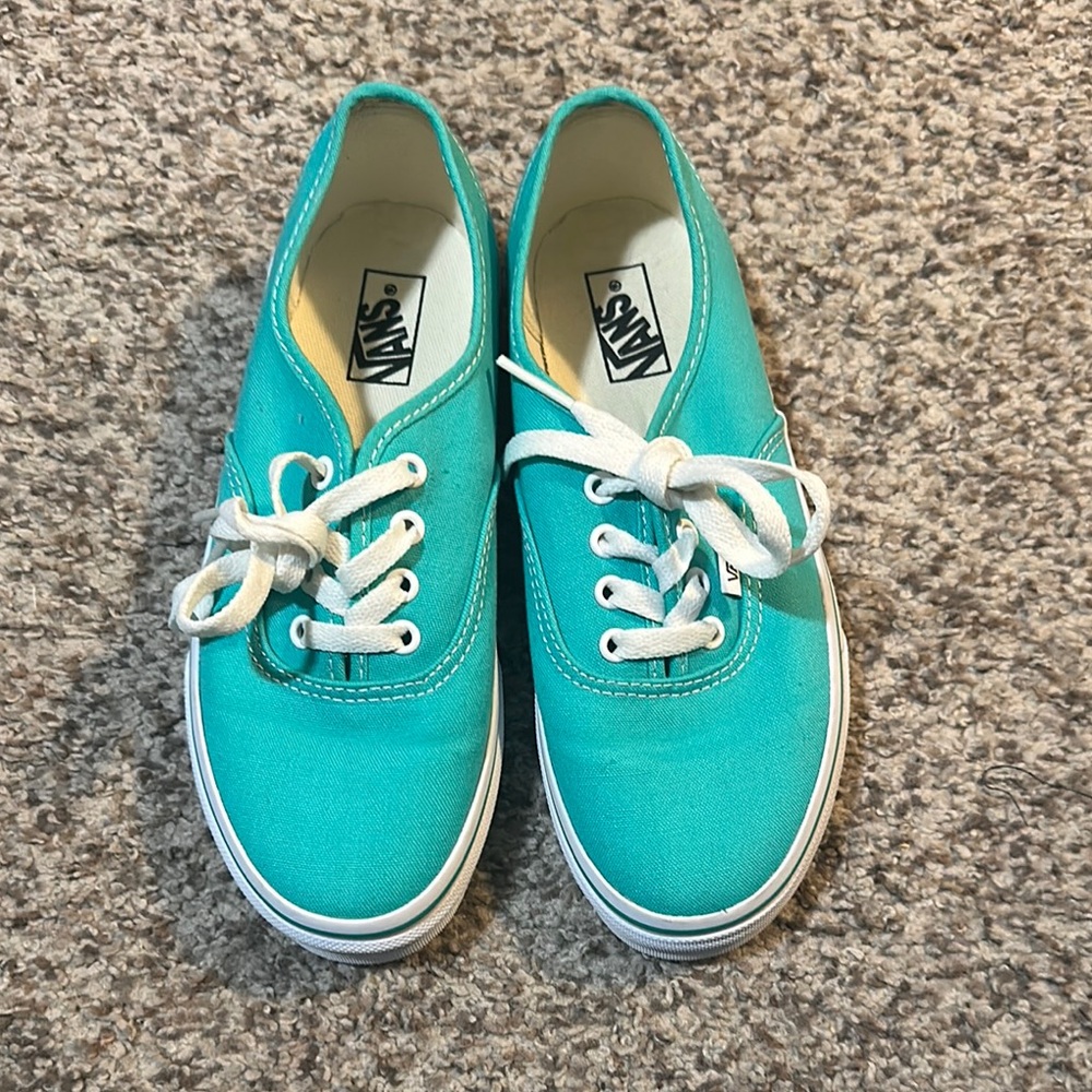 Vans Teal Canvas Sneakers